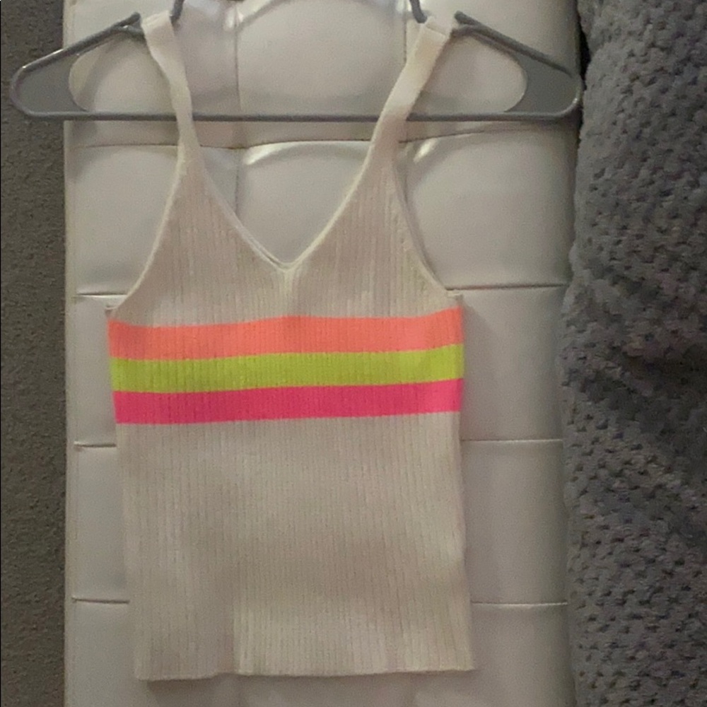 white tank top